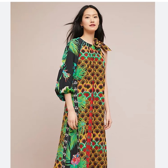 Cynthia Rowley Kipling Silk Maxi Dress - Picture 2 of 5